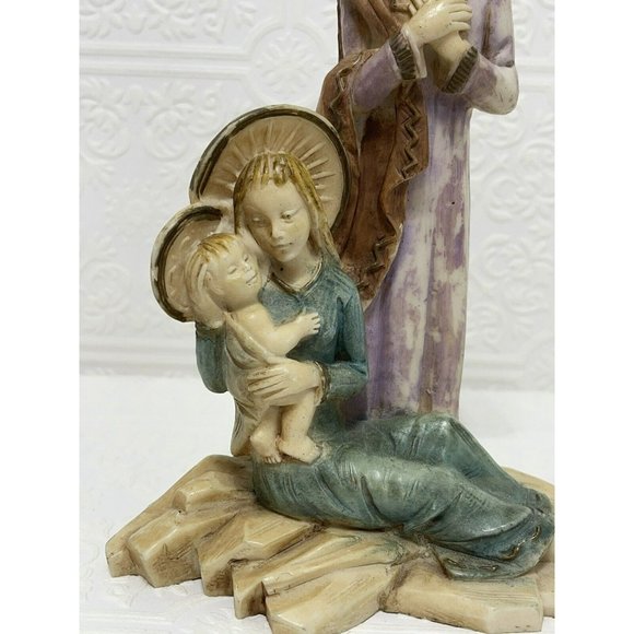 Italy Depose Faro Holy Family Figure - Mary Jesus Joseph 8-5/8" Vintage - Picture 5 of 11